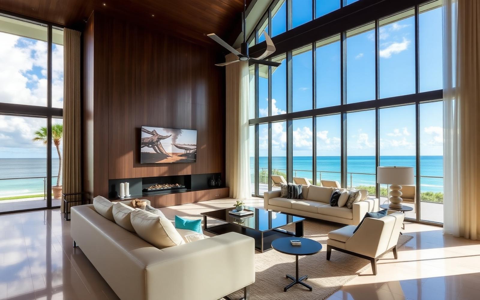 Elegant interior of a South Florida luxury home